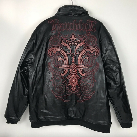 Raw Blue Other - Raw Blue Mens Black Red Embroidery Polyurethane